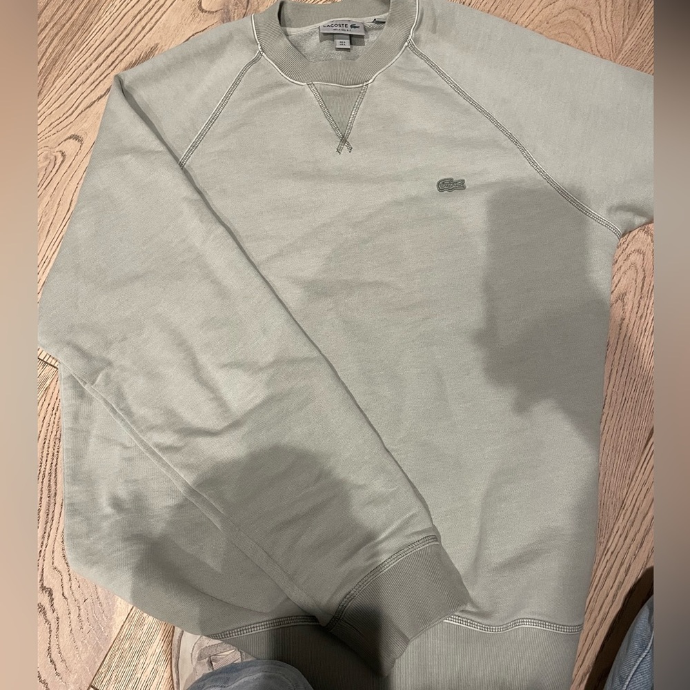 Lacoste sweatshirt classic green/grey size Large